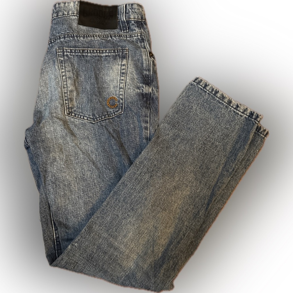 Crooks & Castles Distressed Jeans Men's 34X32 Straight Leg Standard Fit VTG